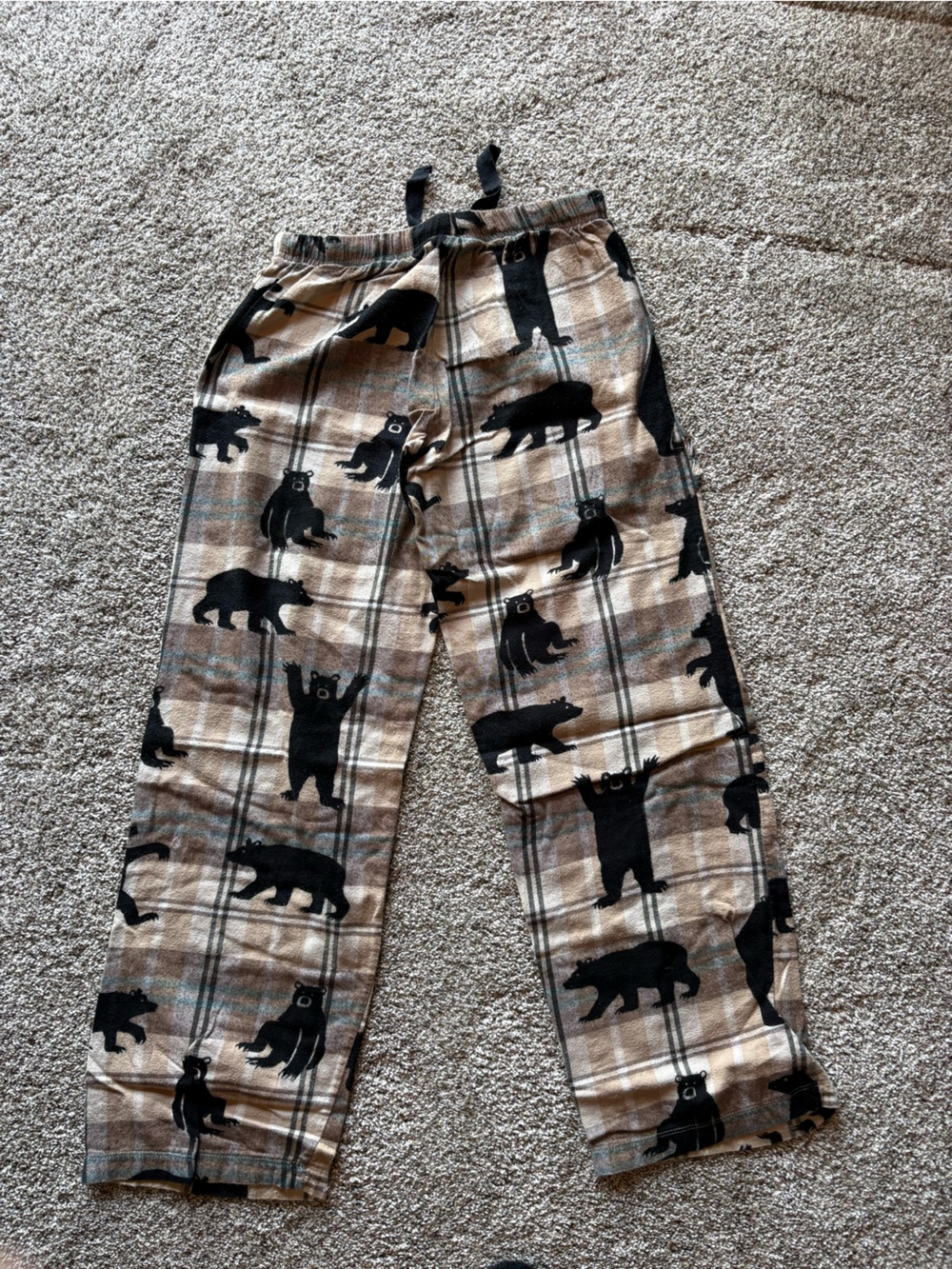 Hatley Black Tee with Plaid Bear Applique - Picture 7 of 7